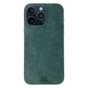 Husa iPhone MagSafe Alcantara Midnight Green